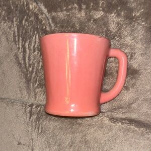 Fire-King pink vintage mug good used condition
